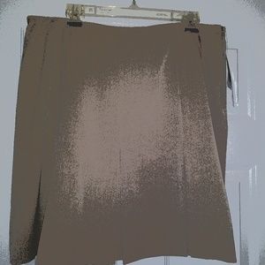 Jupe Briggs New York Taille 12 Marron/beige - Occasion Très Bon état Style Pencil